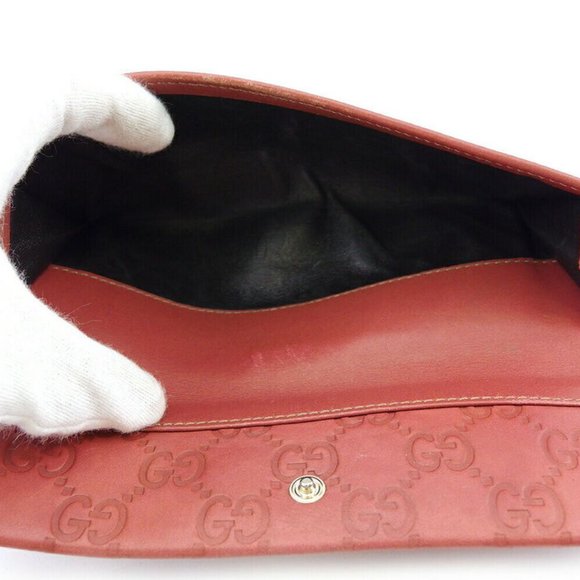 Gucci Long Wallet Gucci Shima Pink Leather Auth USED E1637 - Picture 2 of 9